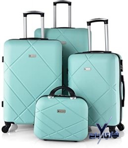 طقم حقائب سفر ماركة نيوترافل 4قطع بمقاسات مخالفة